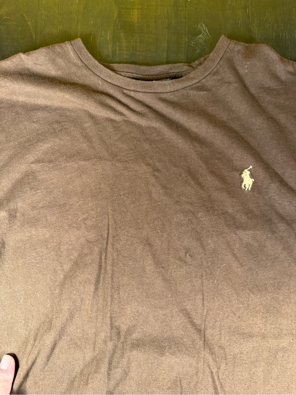 Polo Ralph Lauren Classic Fit Crewneck T-Shirt Medium Brown Embroidered Pony
